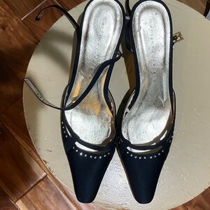 Elegant Navy Slingback Heels